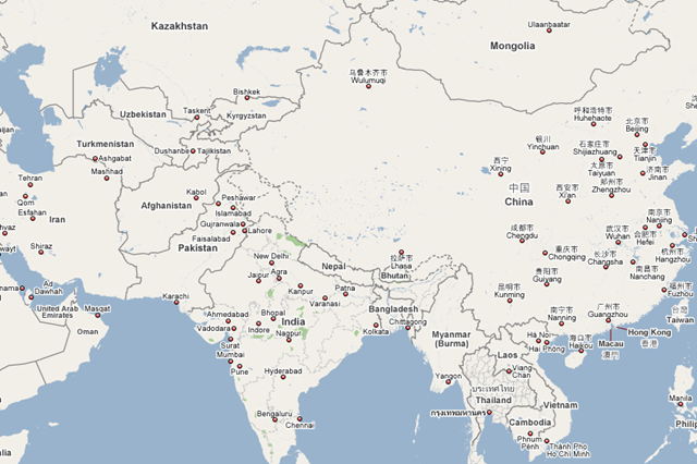 54 new countries added to Google Maps