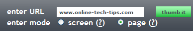 screenshot Web-pagina