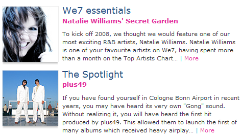 we7 music downloads