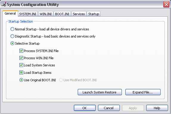 Screenshots For Msconfig In Vista