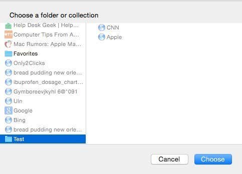 choose tabs folder