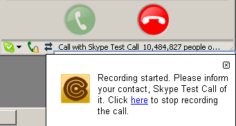 skype notificaitons