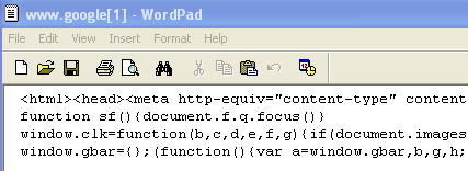 Google HTML