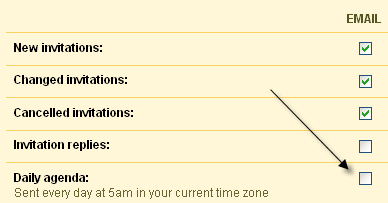 daily agenda