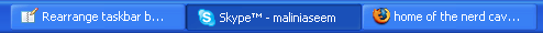 taskbar rearrange