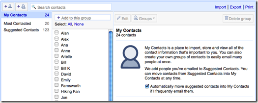 contacts