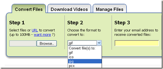 convert files zamzar