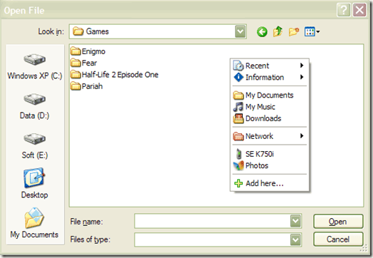 direct folders