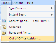 How to Set Away Message in Outlook
