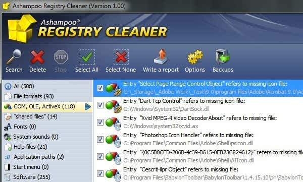 registry cleaner