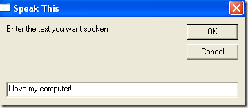 Make your Windows XP talk as you type