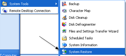 system restore