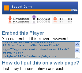convert text to audio
