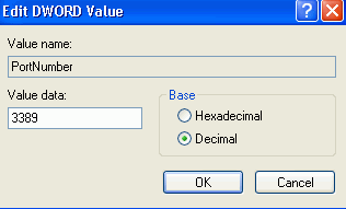 edit rdp port number