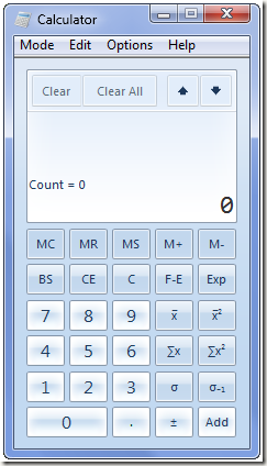 statistics mode