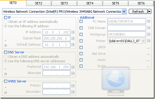 switch network profiles
