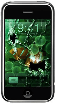 broken iphone screen