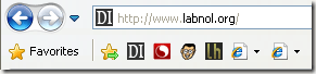 display icons ie links toolbar