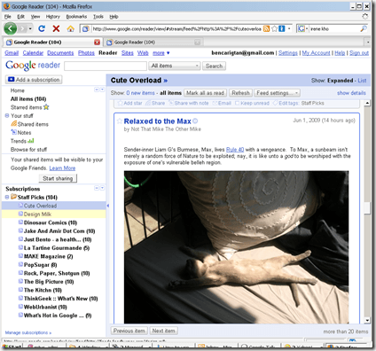 rss reader  google