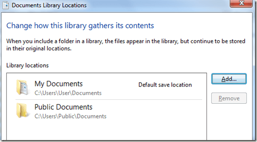 add library location