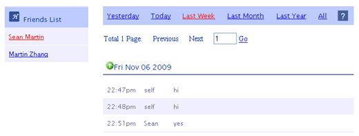 facebook chat history