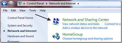 network map windows 7