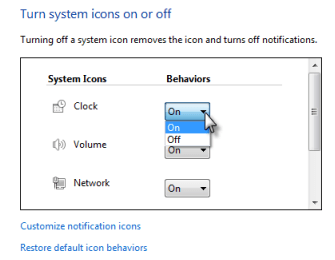 turn off system icons