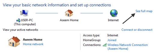 windows 7 network map
