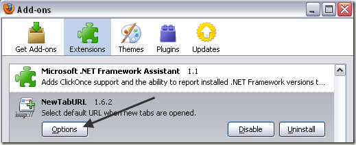 new tab firefox