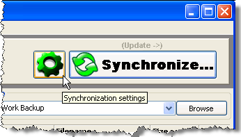 Synchronization Settings button