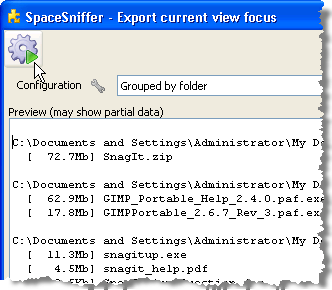 Exporting results as text