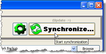 Synchronize button