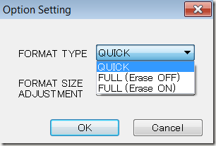 Option 1 - SD Formatter