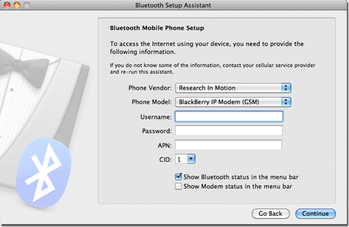 Blackberry Mobile phone properties.