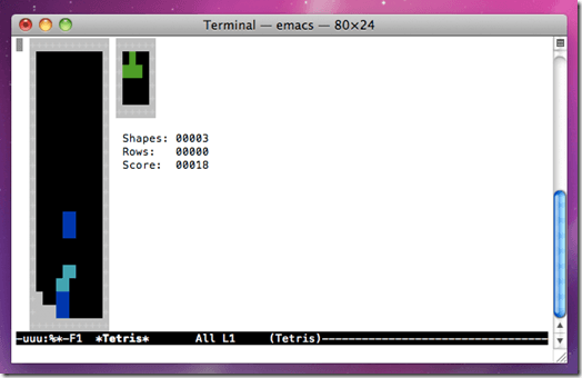 tetris terminal