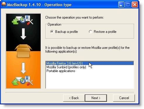 Operation type screen