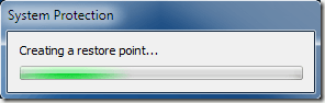 Creating a Restore Point
