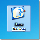 Show Desktop Icon in Windows 7