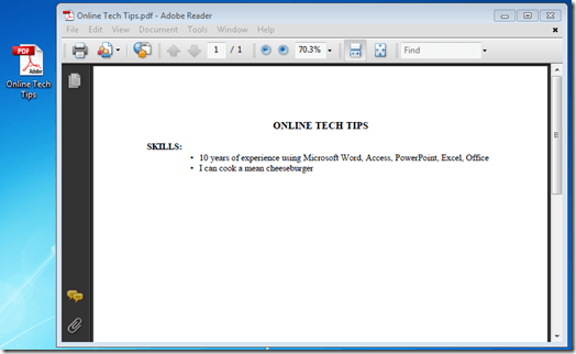 pdf finished resume