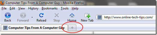 Add a Tab to Firefox