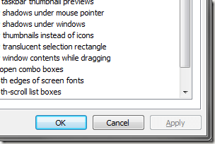 Don't Show Shadows Under Windows