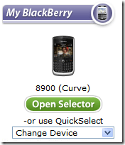 Crackberry device selector.