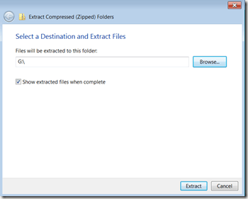 extract to usb