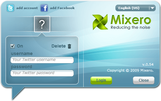 mixero interface
