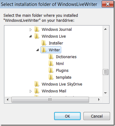 navigate to writer
