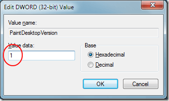 Change DWORD Value to 1