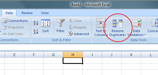 How do you delete duplicates in Excel?