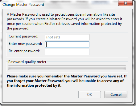 Firefox Master Password