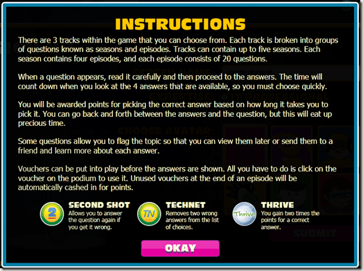 Microsoft Game Instructions