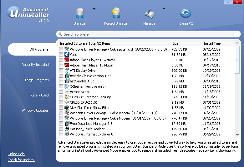 advanced installer interface